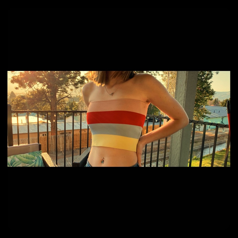 PACSUN strapless crop top!